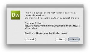 Copy to Root Folder Path