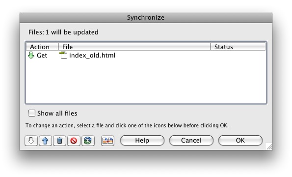 Image of Synchronize Files Box