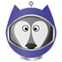 Logo with Husky dog in space helmet