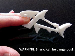 3D printing success - shark clip