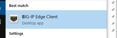 BIG-IP Edge Client icon