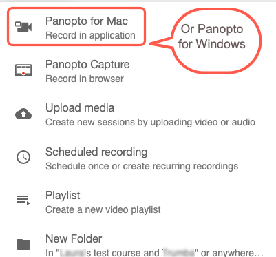 Create mac or windows recording screenshot